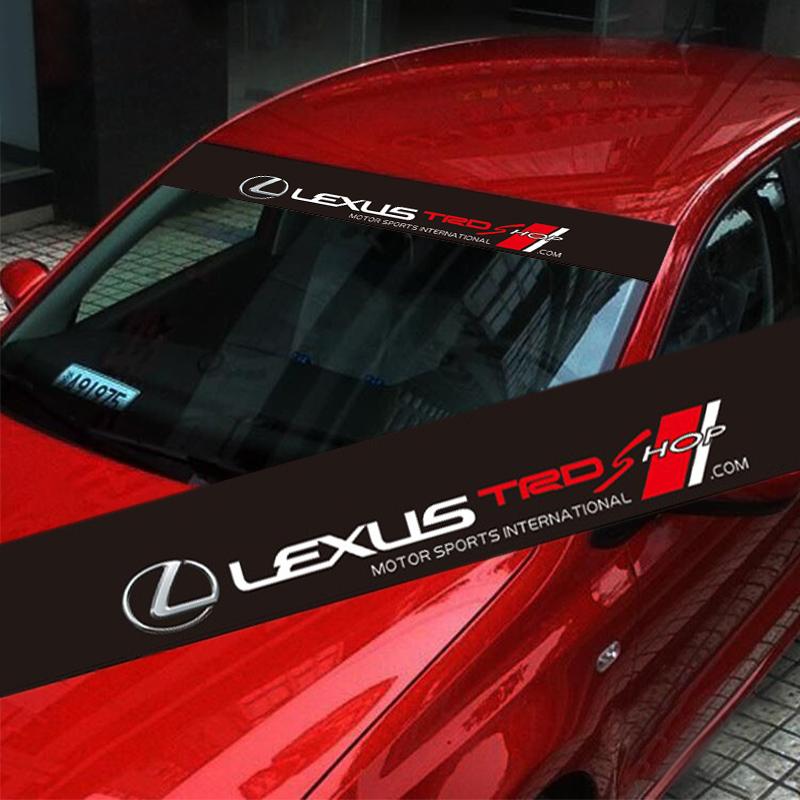 Car Windshield Sticker Waterproof Decorative Decal Stickers For Lexus CT ES GS NX IS250 CT200h IS300h ES300h ERX400h NX300h