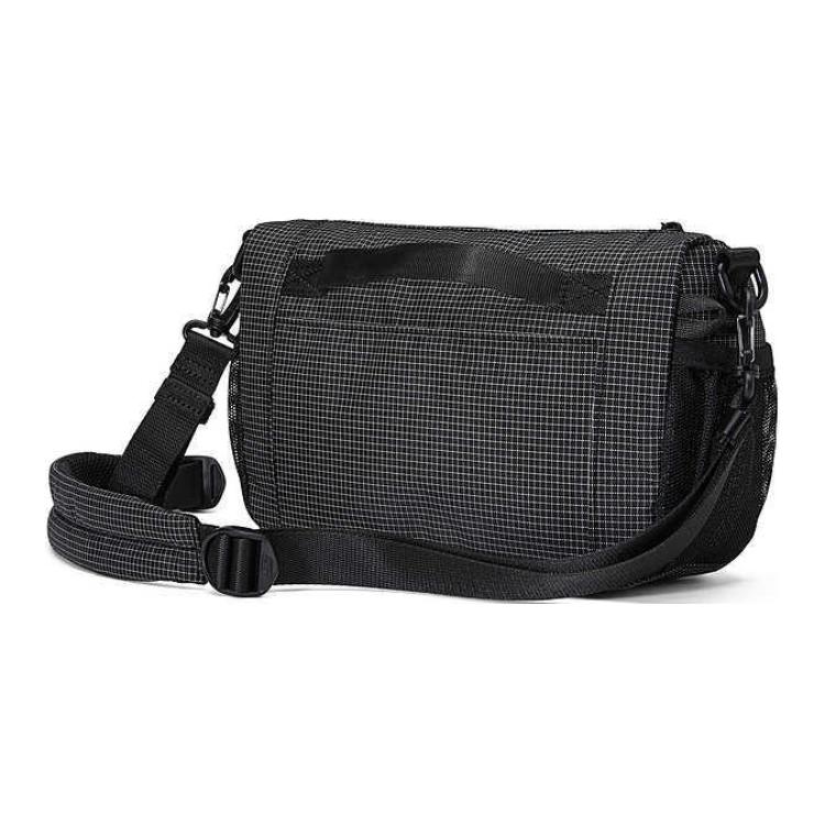 New Skechers Fabric Crossbody Bag, Shoulder Bag Regular Unisex Black Plaid All Over Print L125U035-053F