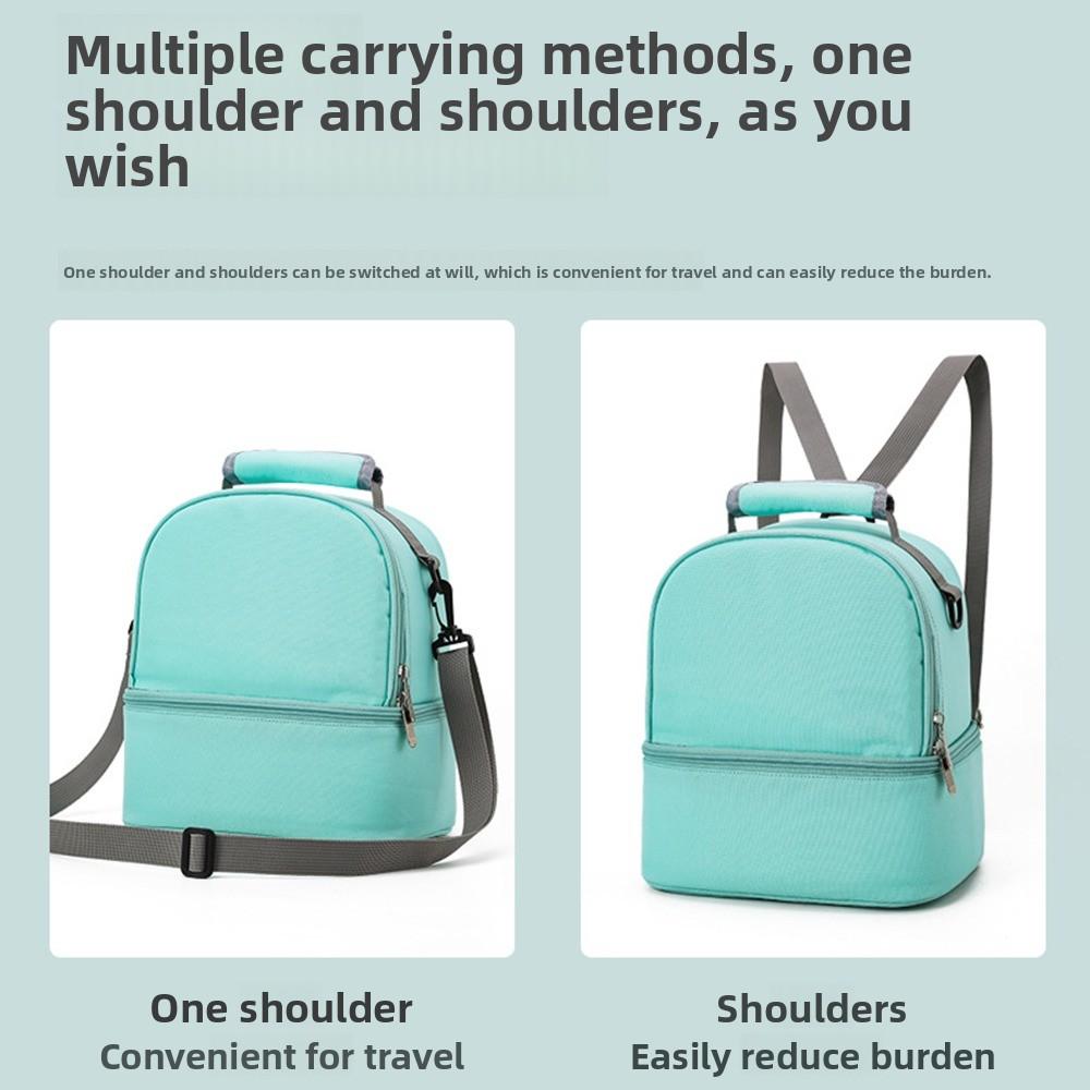 Milk Preservation Baby Diaper Bag Nylon Mommy Shoulder Bag Insulation Mommy Backpack  Travel