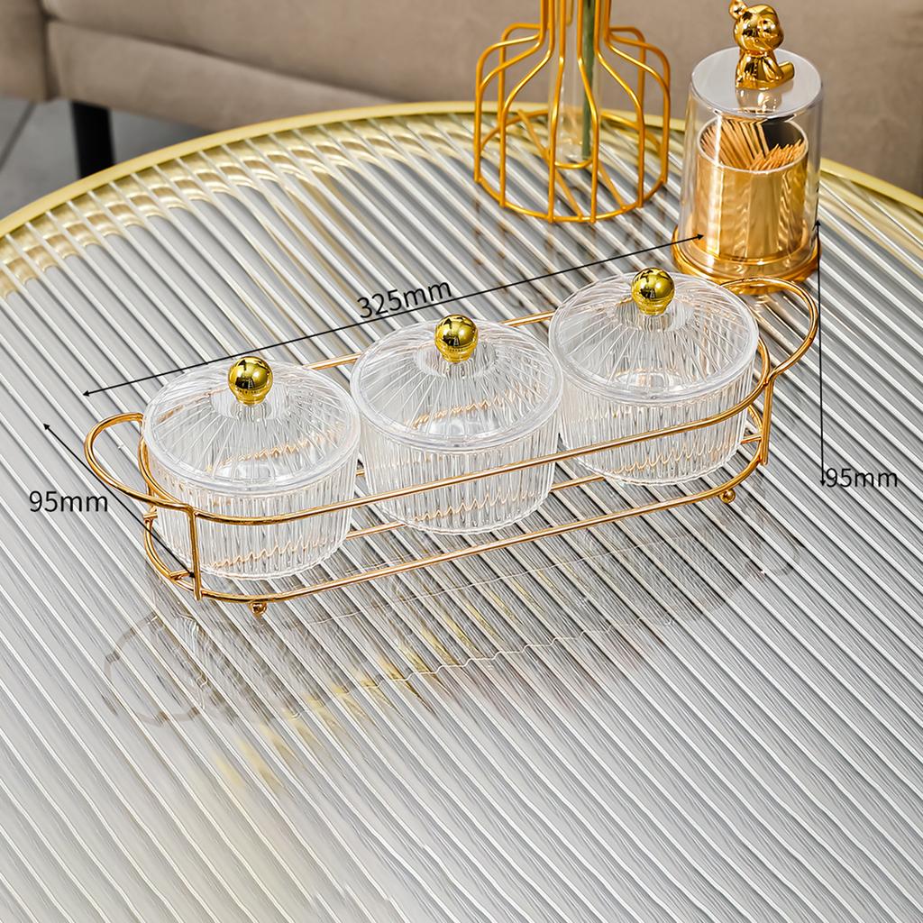 Fruit Plate Serving Dishes 6 Removable Serving Bowl Appetizer Condiment Server for Dessert Snacks Chips Kitchen Relish Tray