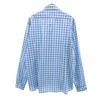 Etro Made In Italy Check Pattern Long Sleeve Cotton Shirt XL Blue Men's Used