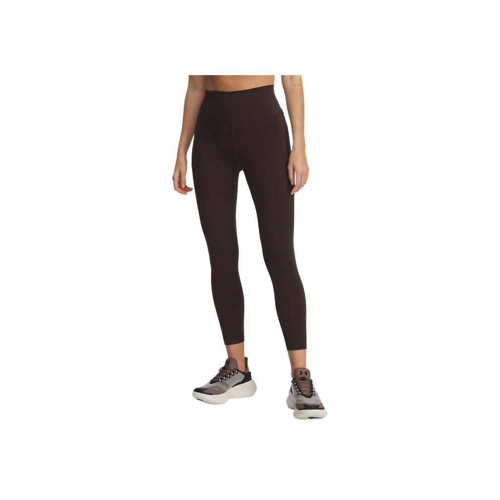Under Armour Meridian Simple Comfortable Solid Color High Waist Nine-Point Pants Yoga Long Pants Women Bottoms 1382525-246