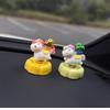 Lucky Money Horse Car Dashboard Ornament Cute Rocking Pony Figurine