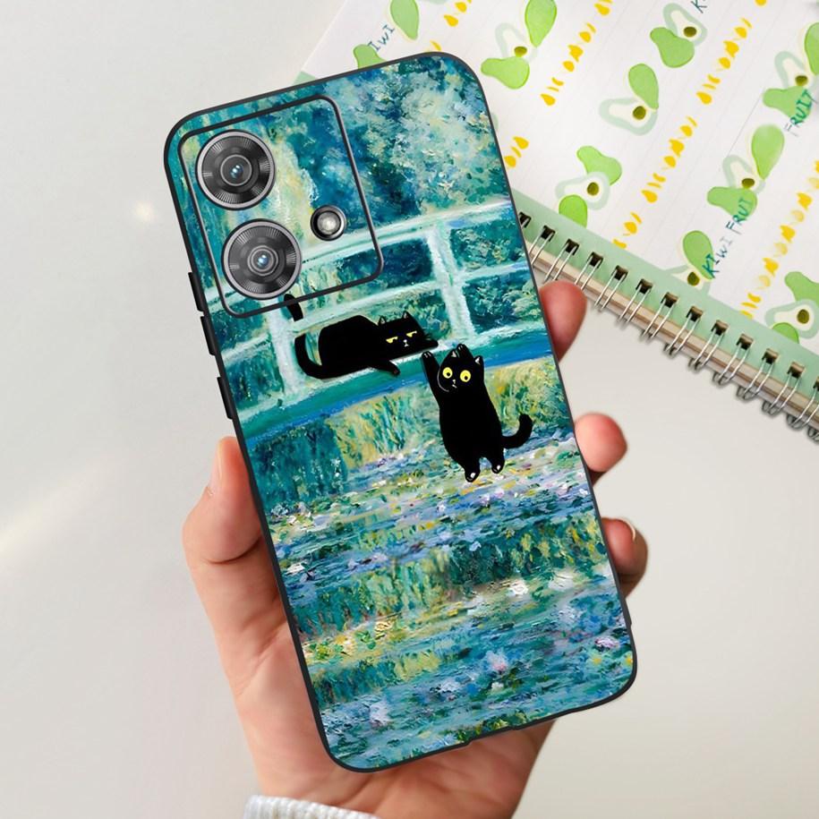 For Motorola Edge 40 Neo Case Soft Transparent Silicone Bumper Shockproof Cover For Moto Edge40 Neo Edge40Neo 5G XT2307-1 Fundas
