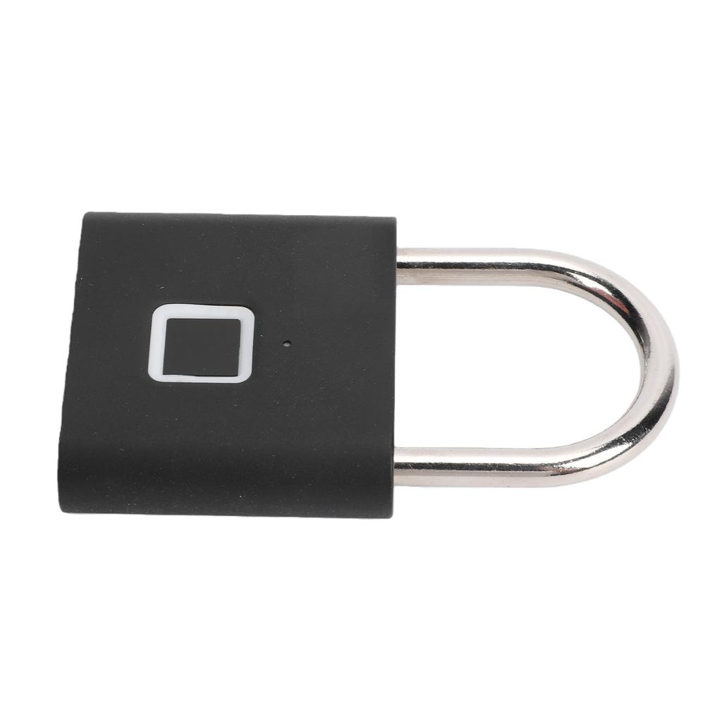 Fingerprint Padlock Keyless Water Proof Fingerprint Lock USB Rechargeable Quick Unlock for Backpack Luggage Black 20