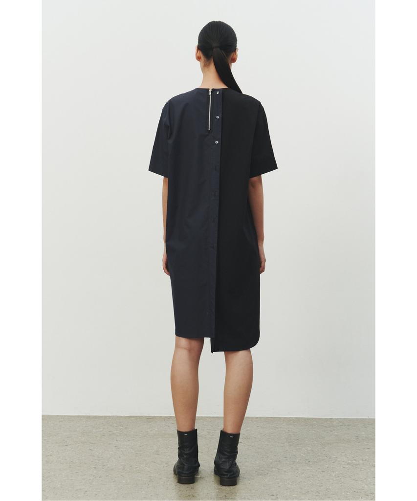 Recorde Mock Neck Split Dress_Rqdam25572Bkx
