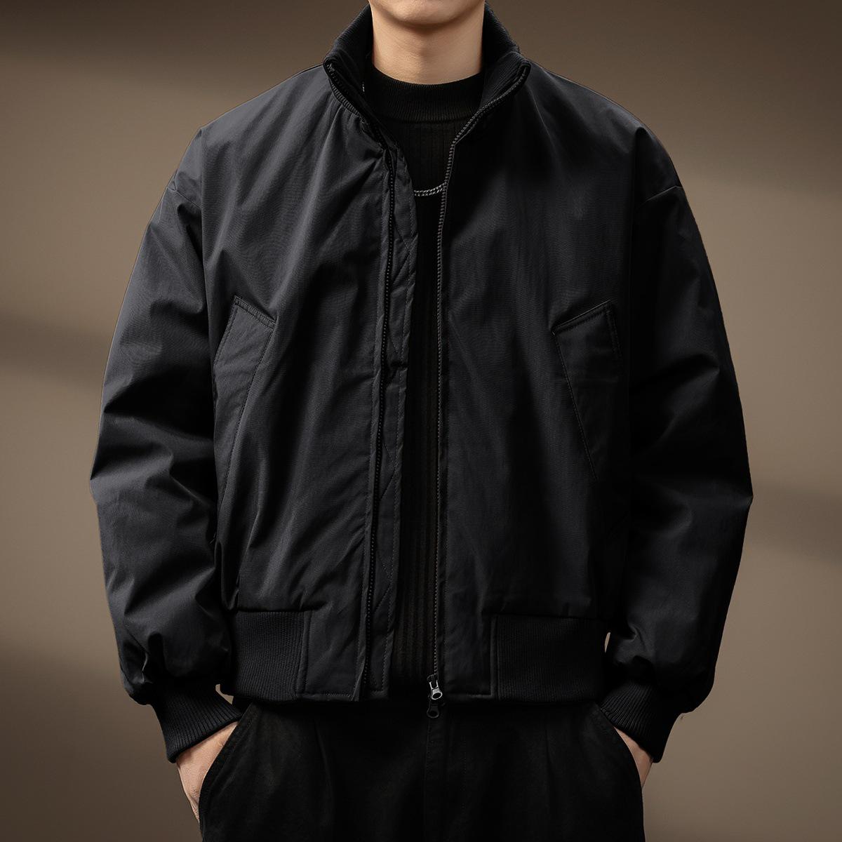 Men s High-End American Style 90% Duck Down Flight Jacket - Thickened Winter Workwear Coat 3XL for 95-105 kg