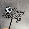 Fußball Thema Kuchen Topper Alles Gute zum Geburtstag Kuchen Einsatz Karte Geburtstag Party Kuchen Dekore Zubehör für