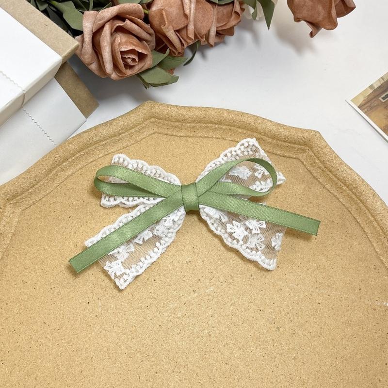 Fairy Flat Clip Hairpin 2000s Style Balletcore Headdress Bunches Headdress Elegant Bowknot Cute Headdress