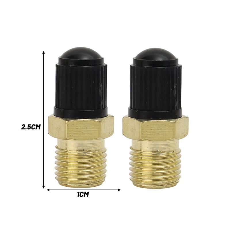 1/2pcs Professional 1/4 NPT 1/8 NPT M10 Car Tire Valve Core Air Compressor Tanks Fill Valve Anti-Corrosion Schrader Valves