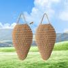 Handmade Crochet Honeycomb Net Organizer Hanging Decor Kitchen Fruit Storage Bohemian Wall Accent