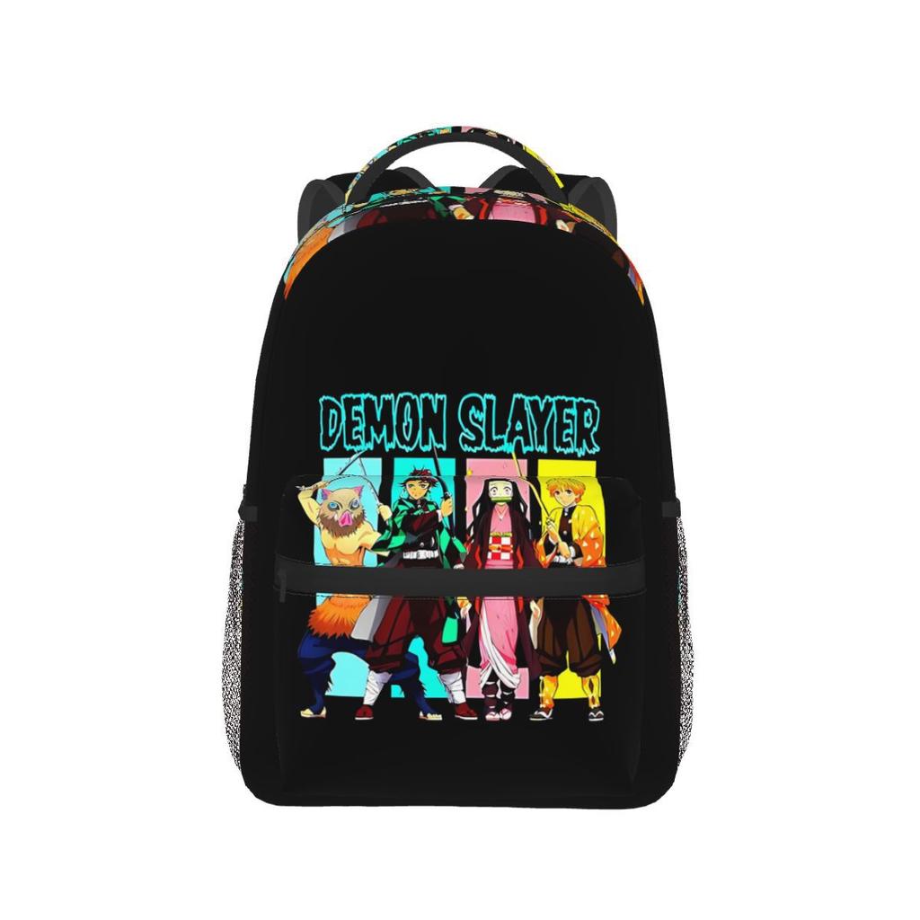 Demon Slayer Anime Backpack Tokitou Muichirou Print Student School Bag Teen Girls Travel Rucksack Casual Daypack Mochila Gift