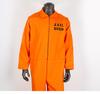 Halloween Prisoner Role-Play Costume: Orange Jumpsuit Set