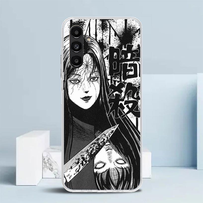 Japanese Horror Comic Anime Cover for Samsung Galaxy A17 A37 A57 A16 A26 A36 A56 A15 A14 A55 Phone Case A13 A53 A25 A35 A24 A34