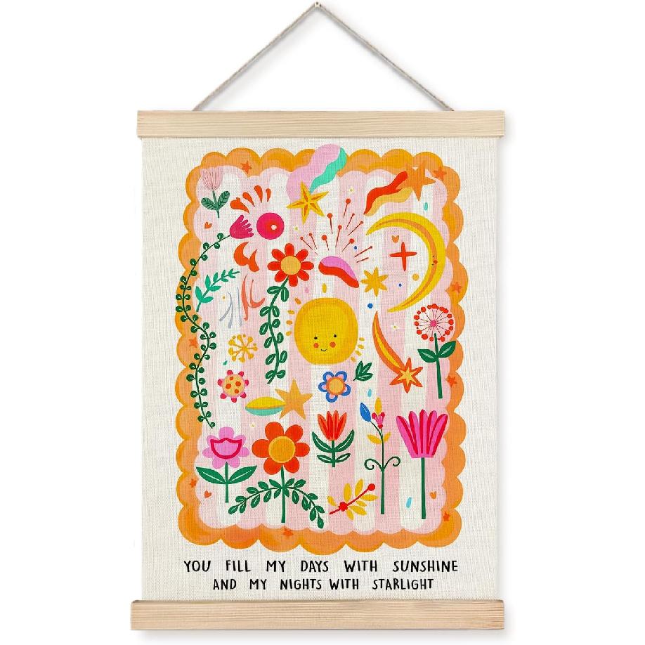 JINYO Pink Western Wall Decor, Preppy Western Cowgirl Wall Art Poster, Cowgirl Room Decor, All Y all are Welcome But You Gotta Act Right Pink Posters Nursery Wall Art