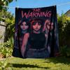 1pc Warning Band Outdoor Flannel Throw Blanket Soft, Cozy, Warm All Season, Machine Washable,