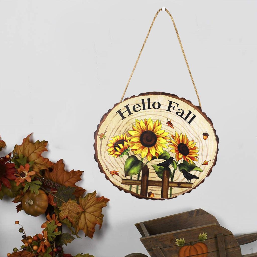 Autumn Fall Door Hanging Sign Harvest Decoration, indoor Use