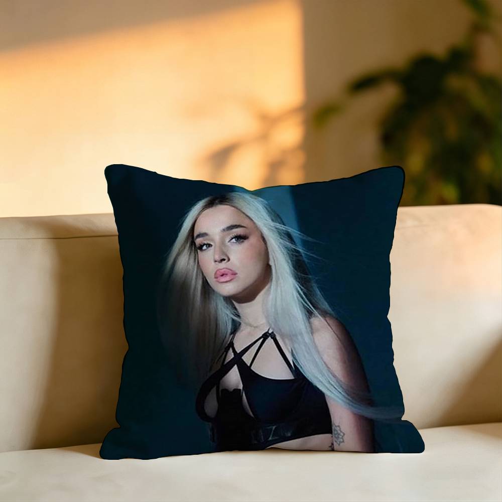 Pop Singer LLola indigo Pillow Case Square DoubleSided Sofa Cushion Cover Bedroom Bedside Pillow