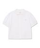 Lee Women'S Round Collar Short Sleeve Shirt White