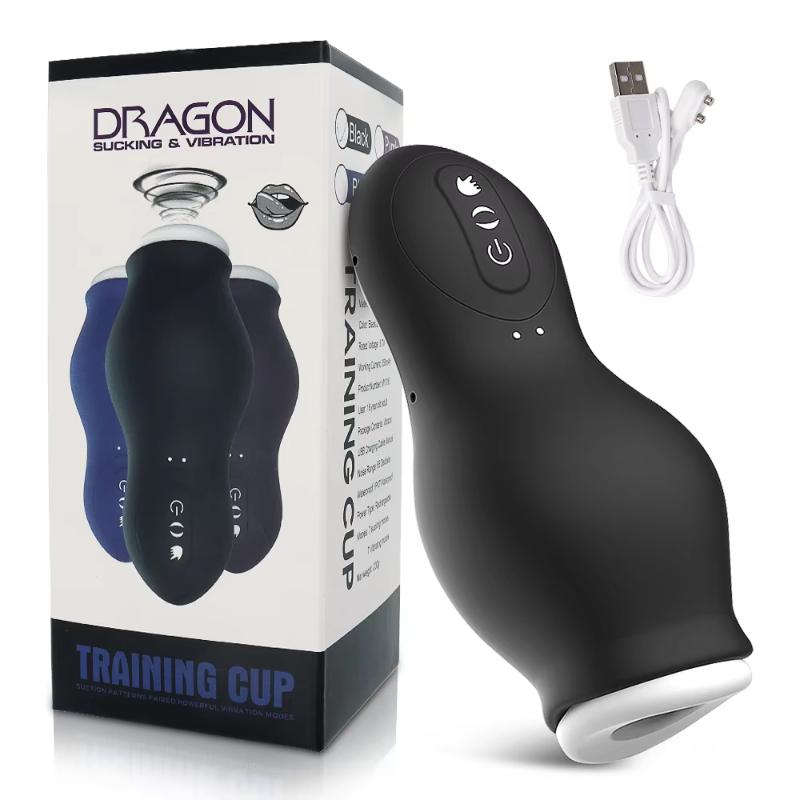 Automatic Sucking Male Masturbators Penis Vacuum Training Cup Blowjob Orgasm Erotic Pocket Pussy Stroker Adult Sex Toys for Men