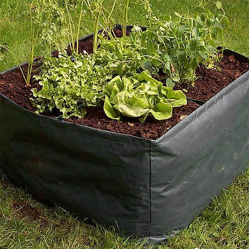 8 Grids Garden Raised Planting Bed Non-Woven Fabric Raised Garden Bed Square Garden Flower Grow Bag Vegetable Planter Pot
