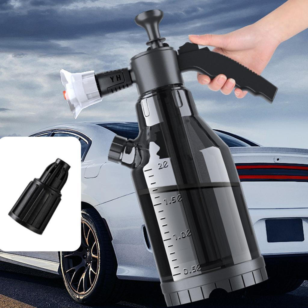 Snow Foam Spray Kettle Pressure Sprayer Hand Windproof Nozzle Pressurized Manual Foaming