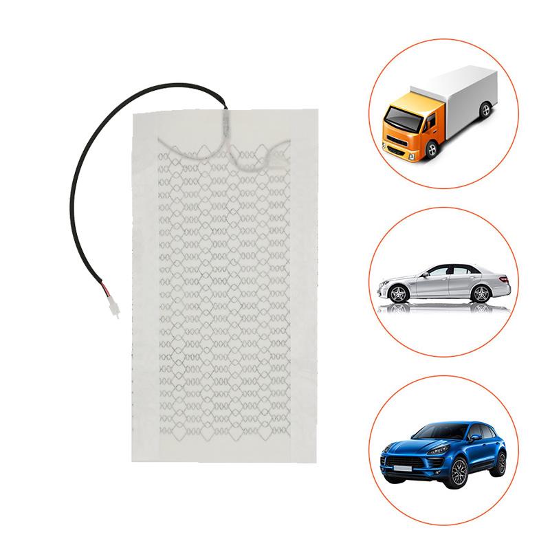 Universal 12V Carbon Fiber Car Seat Heat Pads Winter Warmer Seat Covers Set Fit for Seat Heater