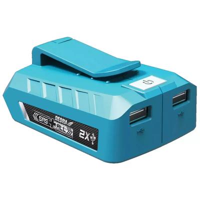 Powerbank 2 USB, 18V Battery Adapter Dedra Sas+All Ded7003