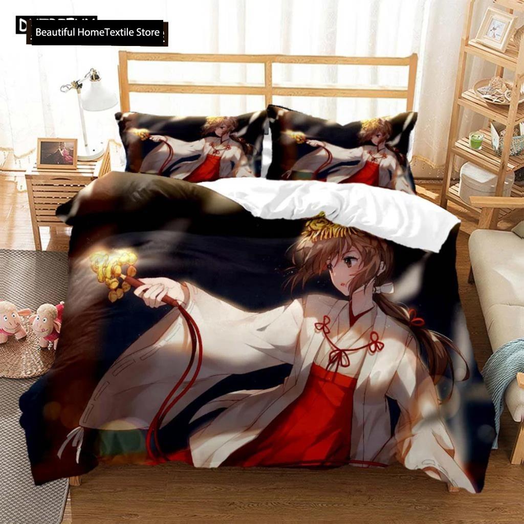 Fashionable Cartoon Printed Bedding Set Soft And Comfortable Customizable Comforter Bedding Sets Fashion Gift For Friends