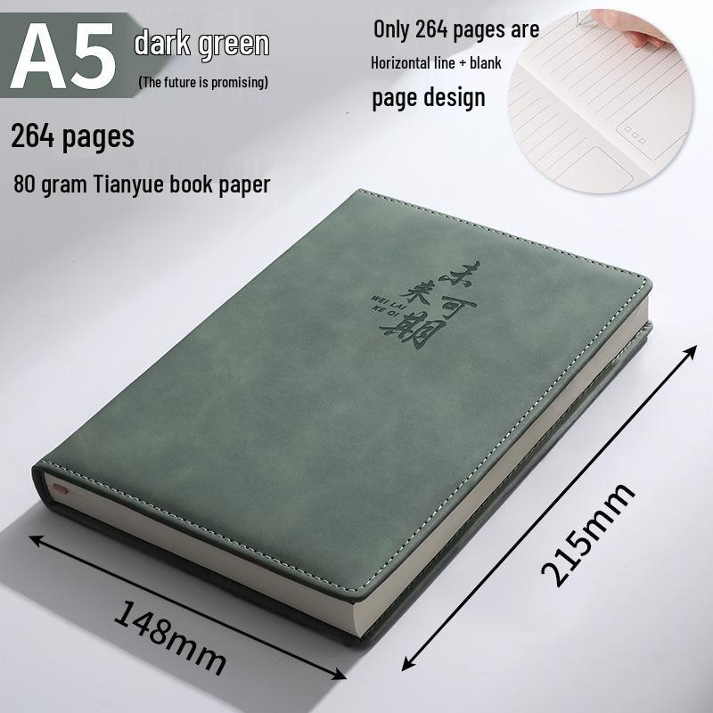 Custom B5 Notebook Gift Set with Thickened Cover, A5 Business Diary, and Logo Printing.