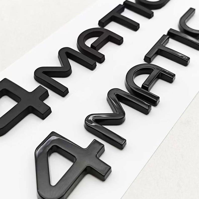 CXEHU1 3D ABS Car Letters Logo 4MATIC Badge Sticker Rear Trunk Emblem Decals For Mercedes Benz EQA250 EQA260 EQA300 EQA350 Accessories
