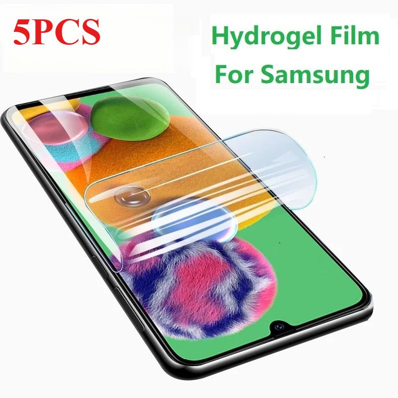 Película de hidrogel para samsung galaxy a12 m12 a m 12 f42 f 42 a42 5g, protetor de tela galaxyya12 galaxya42 a22, 5 peças