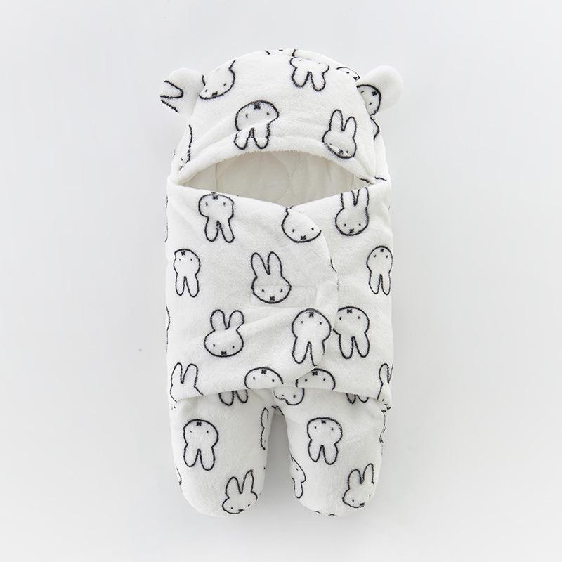 Anti-Startle Cotton Swaddle Blanket for Newborns - All-Season Baby Sleeping Bag