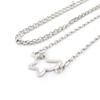 Les Trésors De Lily [G6442] - Silver-white 'Butterfly' Silver Necklace (rhodium-plated) - 10x10 Mm