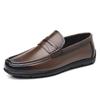 Fashion Men Handmade Leather Loafers Fashion Casual Driving Flats Slip-on Shoes Comfy Moccasins Leisure Walk Business Footwear Sneakers