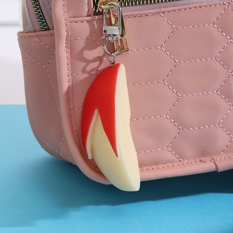 

Creative Bunny Apple Keychain Apple Slice Fun Key Ring Pendant School Bag Pendant Keychain Accessory Gift
