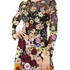 Spring Summer Women's European American Style 3D Flower Fashion Short Sexy Bodycon Mini Dress