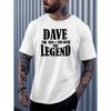European Size Men's Summer Short-Sleeve T-Shirt with A-Z Letter Print - Round Neck Casual Top, Regular Fit Breathable Spring/Summer Wear