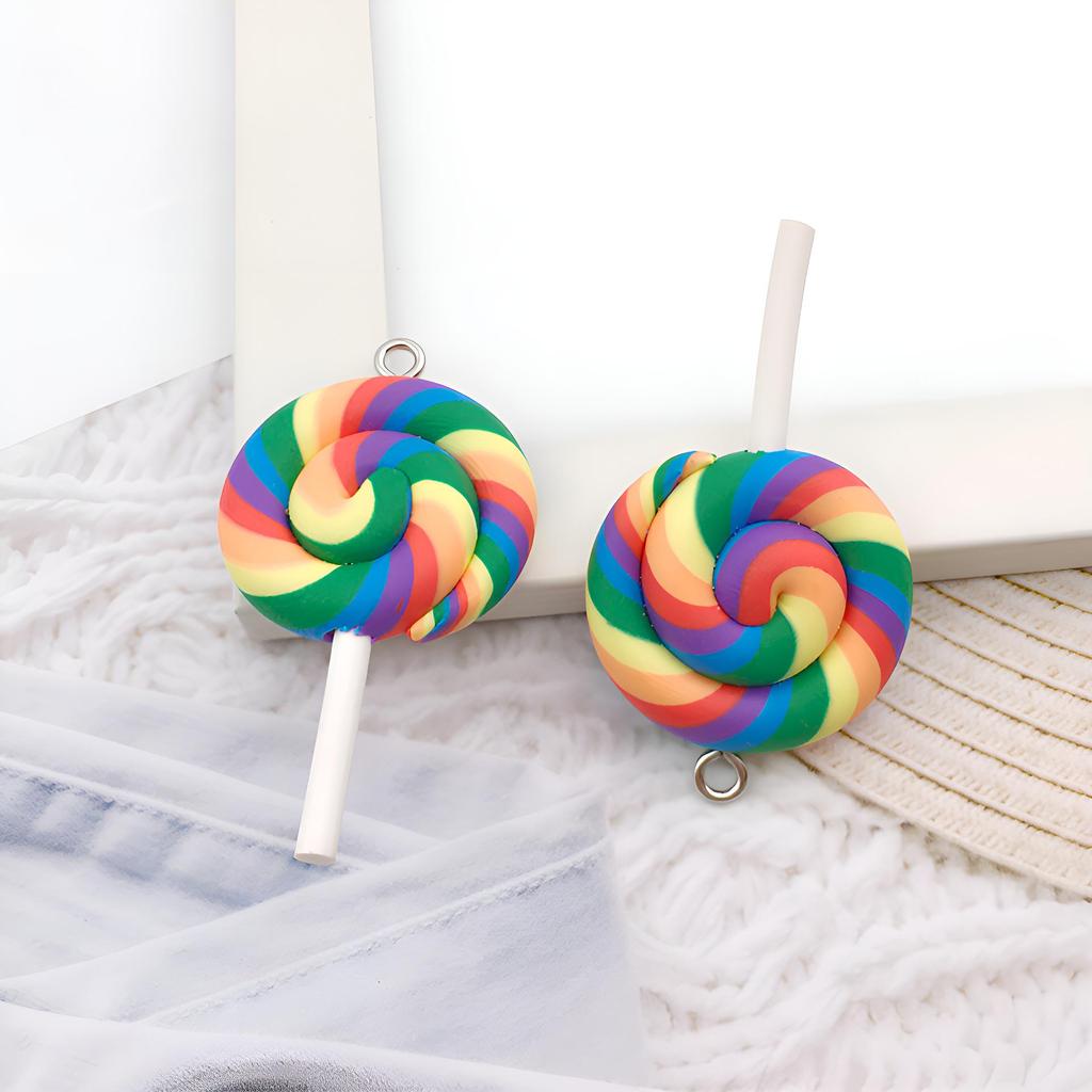 Bear Candy Resin Lollipop Pendant: Mix 32 DIY Jewelry & Toy Accessories Lucky Bag for Kids