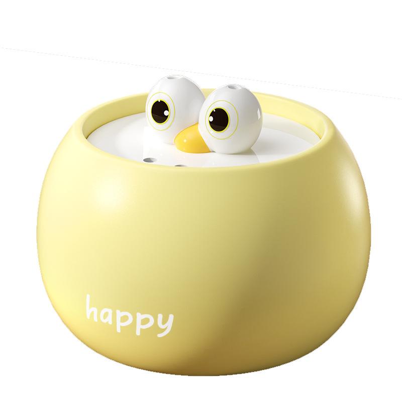 New Cat Funny Big-eyed Cute Ceramic Electric Water Dispenser Dog Drinking Bowl Circulation Automatic Pet Water Dispenser