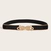 Waist Metallic Ladies Belt With Snap Button Closure For Dresses And Wear Casual