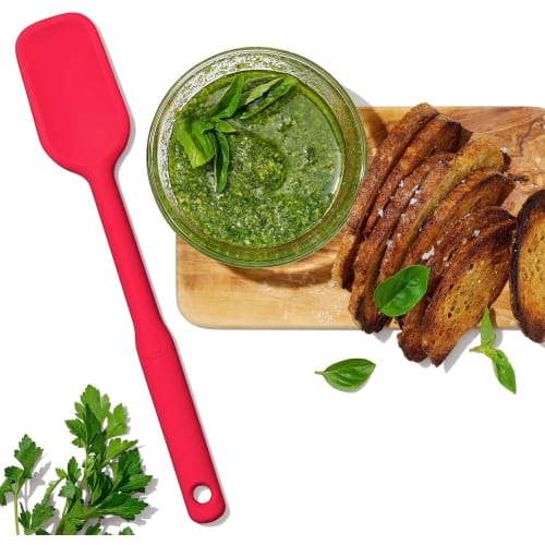 OXO Silicone Spoon Spatula Jam Red