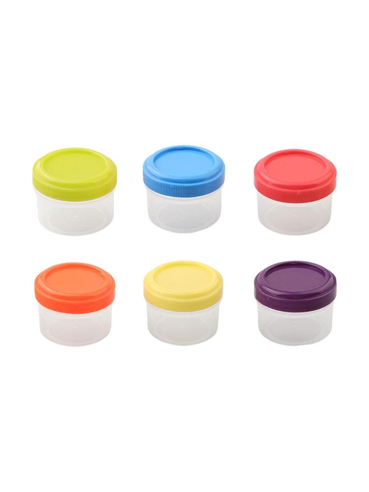 6PC Sauce Cups with Lids Portion Control Hard Wearing Material Compact Size