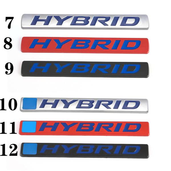 Car Sticker Emblem Auto Badge Decal for Hybrid Synergy Drive Letter Prius Camry Rav4 Crown Auris Honda Focus Toyota Styling