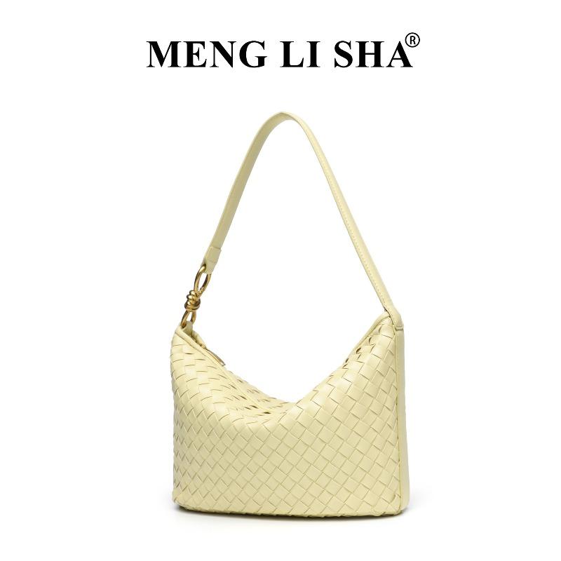 New niche high-end hand-woven shoulder messenger lunch box bag women's trend commuter casual versatile handbag