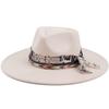 Fashion Women's Imitation Wool Felt Hat European and American Light Luxury Autumn and Winter Top Hat Polyester Hat
