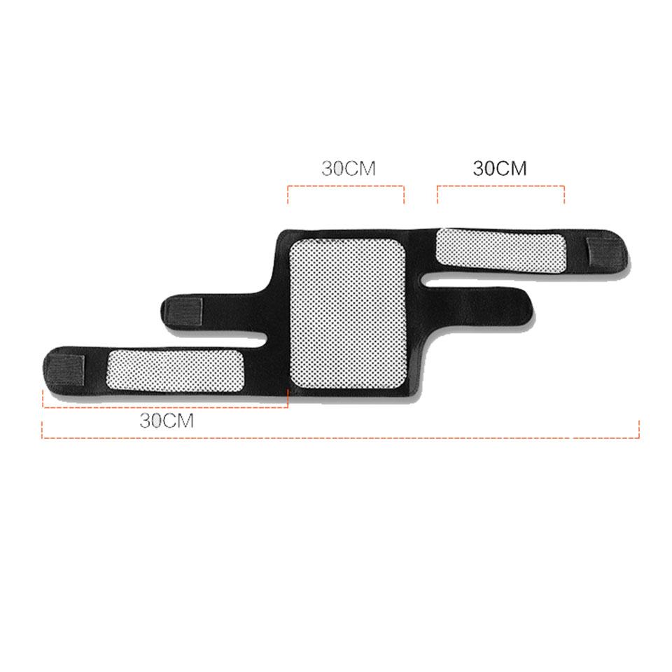 1 Pair Knee Brace Support Pads Adjustable Tourmaline Self-heating Magnetic Therapy Knee Protective Belt Arthritis Knee Massager