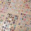 6 Sheet Stickers Graffiti Tape Adhesive Paper Wallpaper Washi Decorating Scrapbook Letter Adhesive Decals for Scrapbook Crafts