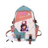 Large Capacity Schoolbag with Shoulder Strap; Student Three-piece Pencil Case Set