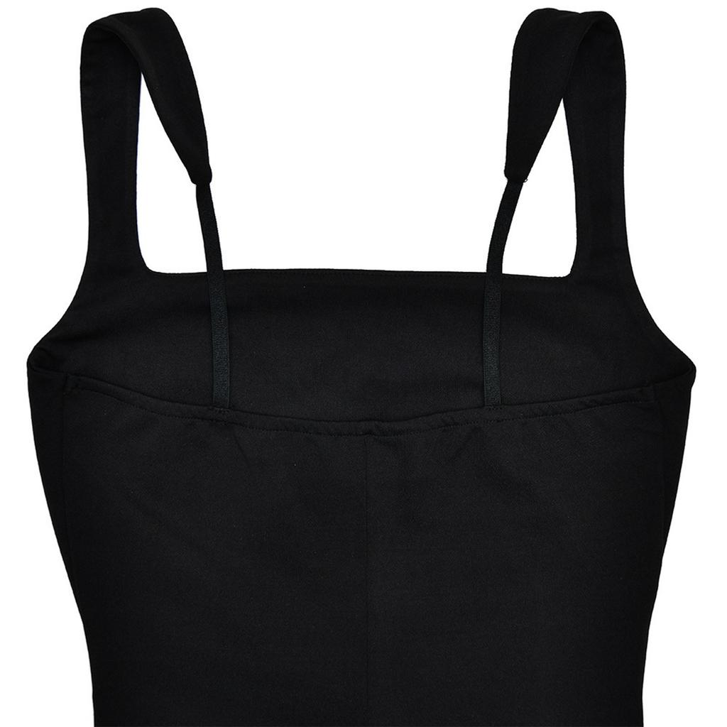 Fashion Women's Evening Dress Sexy Suspender Backless High Slit Dress